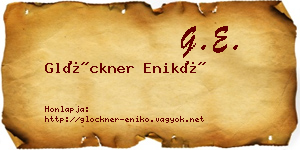 Glöckner Enikő névjegykártya
